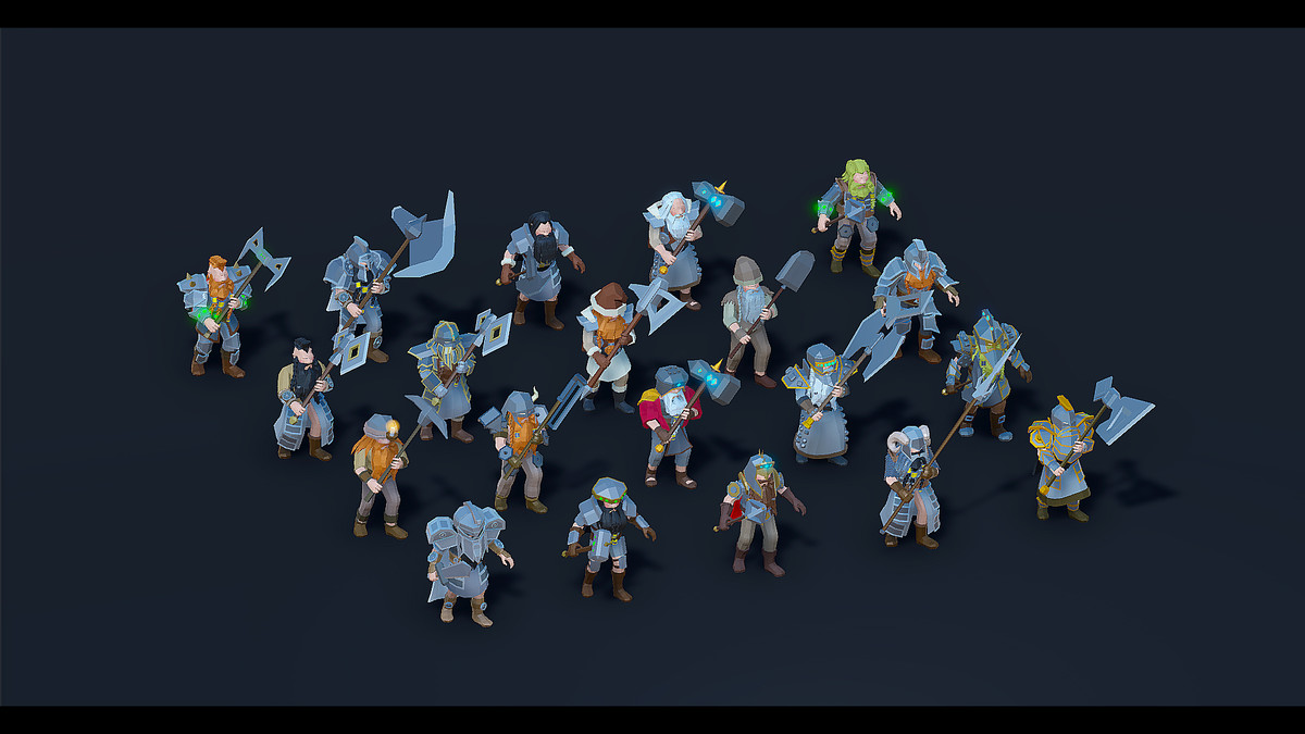 Low Poly Dwarf Factory