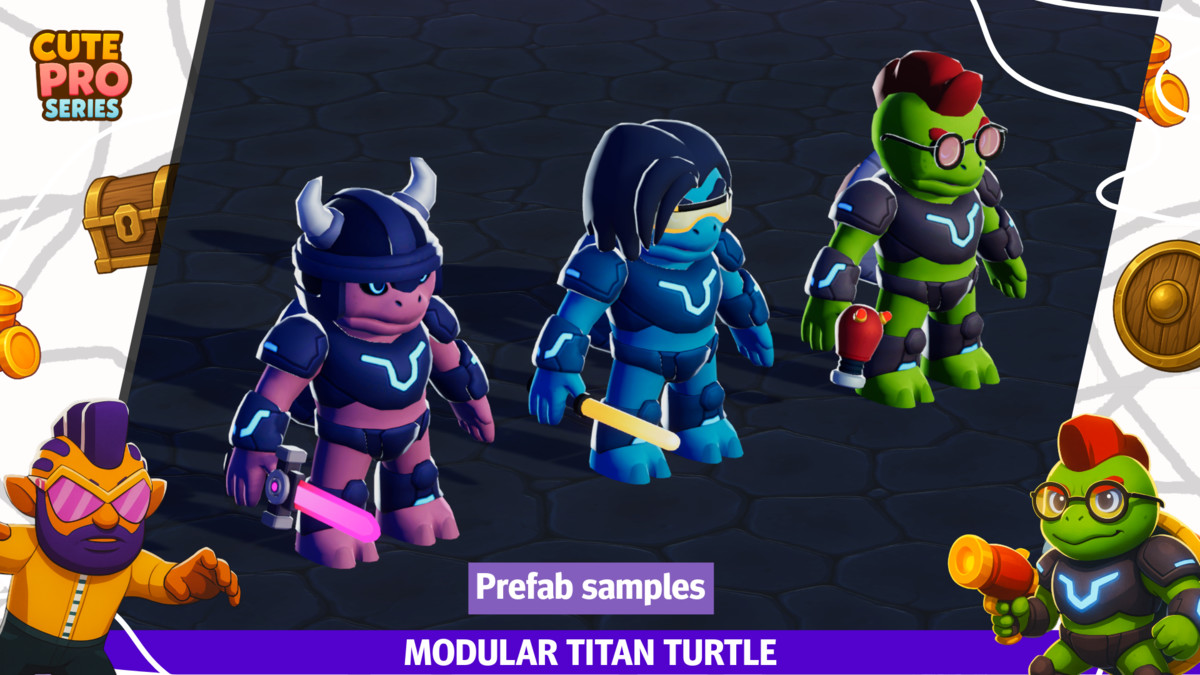Turtle Evolution Pack Cute Pro Series