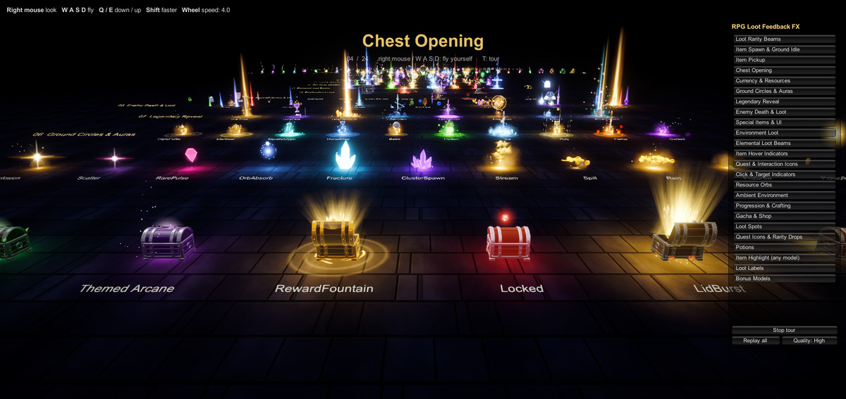 RPG Loot Feedback FX — 260+ Loot, Chest & Reward Effects