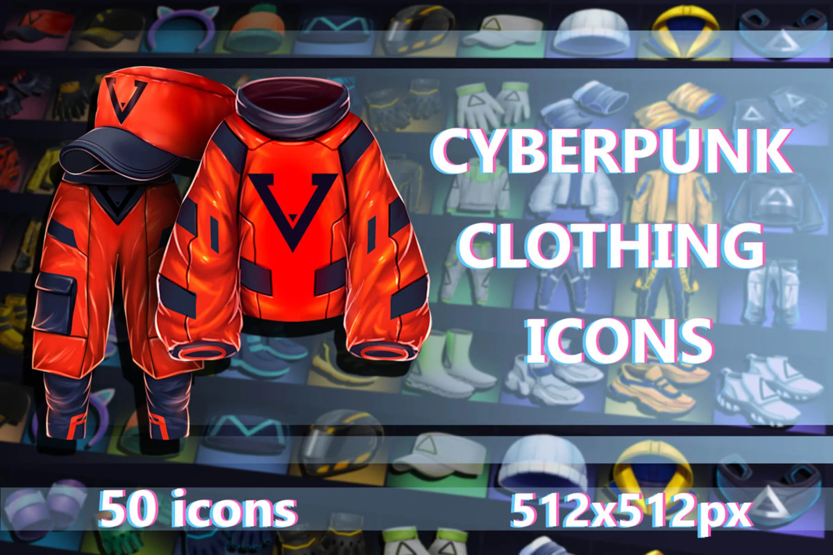 2700 Cyberpunk RPG Icons Pack