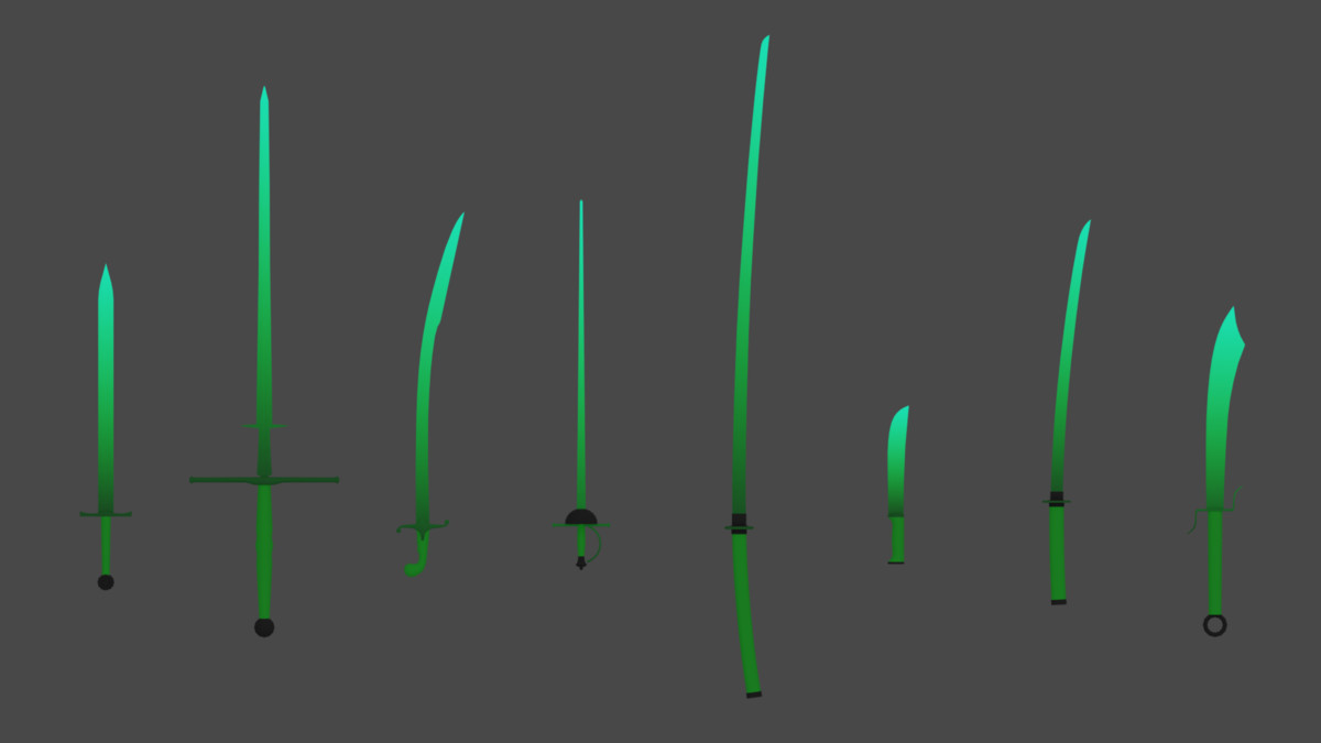 BIG Stylized Sword Low-Poly pack (Mobile Ready)