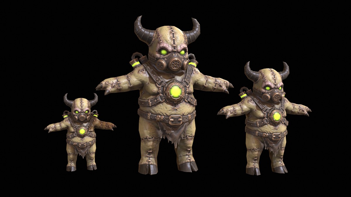 Chibi Necro Zombie Bull