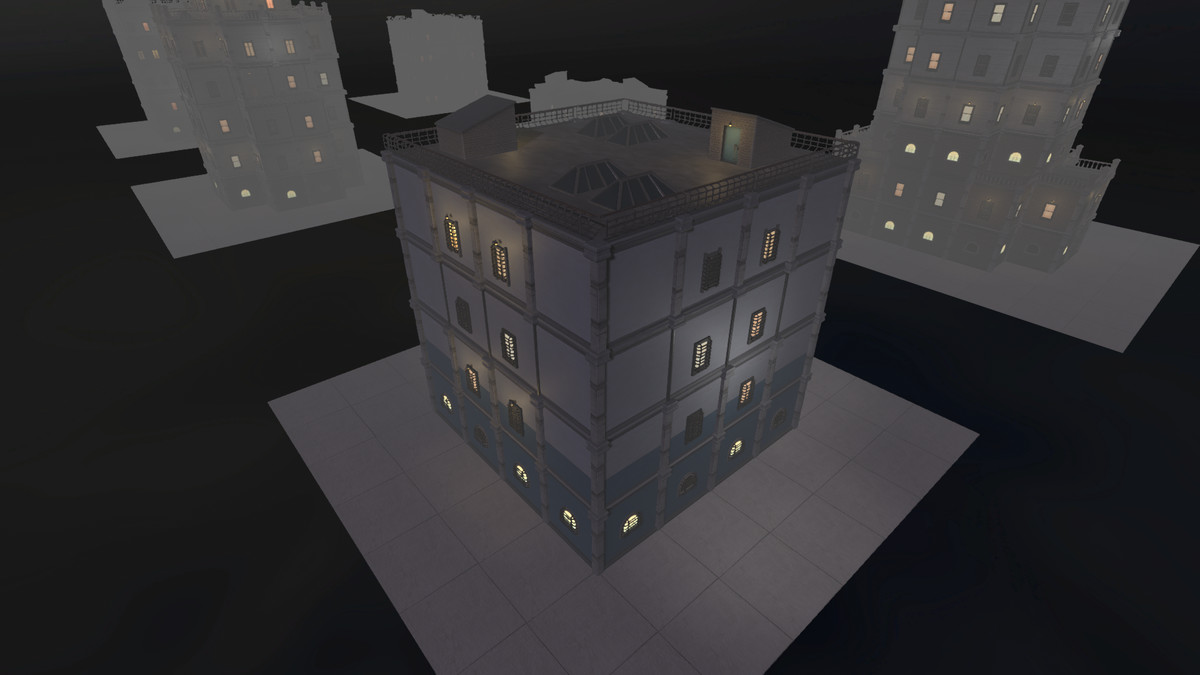 Realistic Modern Modular Building 1 Asset Package