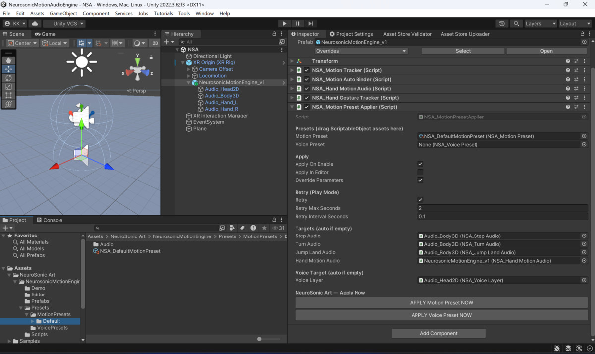 NeuroSonic Motion Audio Engine