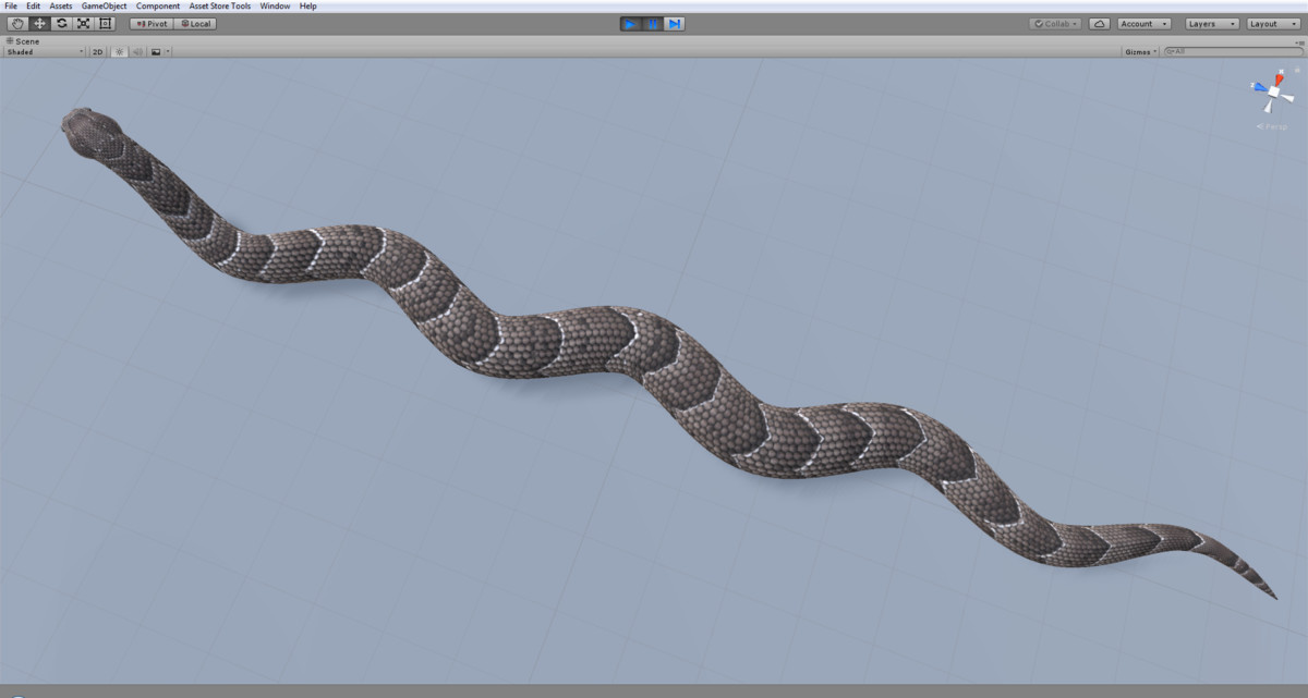 Animated Puff Adder Snake PBR