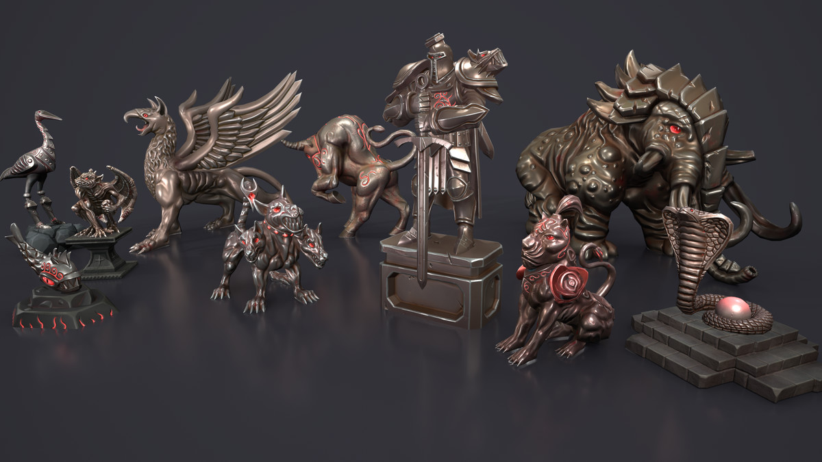 Fantasy Statues Pack