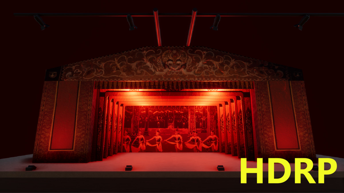 Virtual Wayang Theater Stage 3D Model