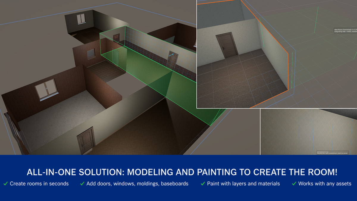 3Click Interior: Fast Room Builder & Layer Painter