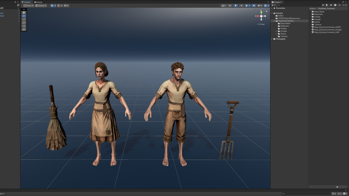Stylized Medieval Villagers