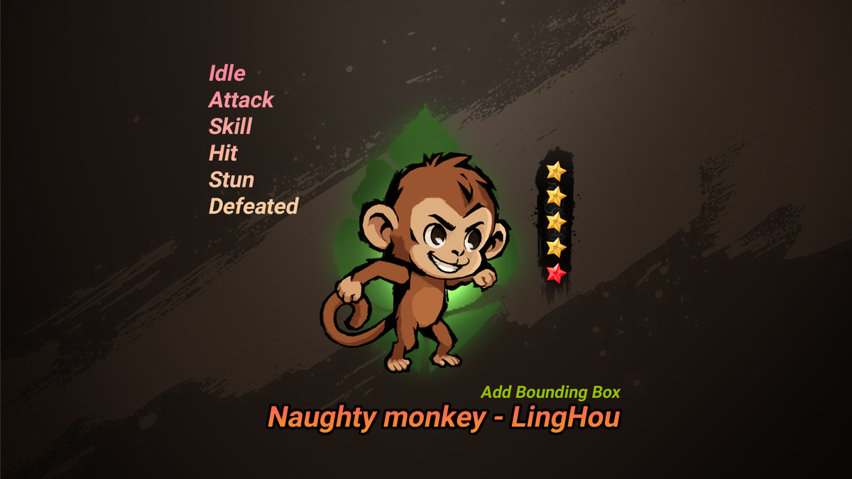 Naughty monkey_Spine Animation