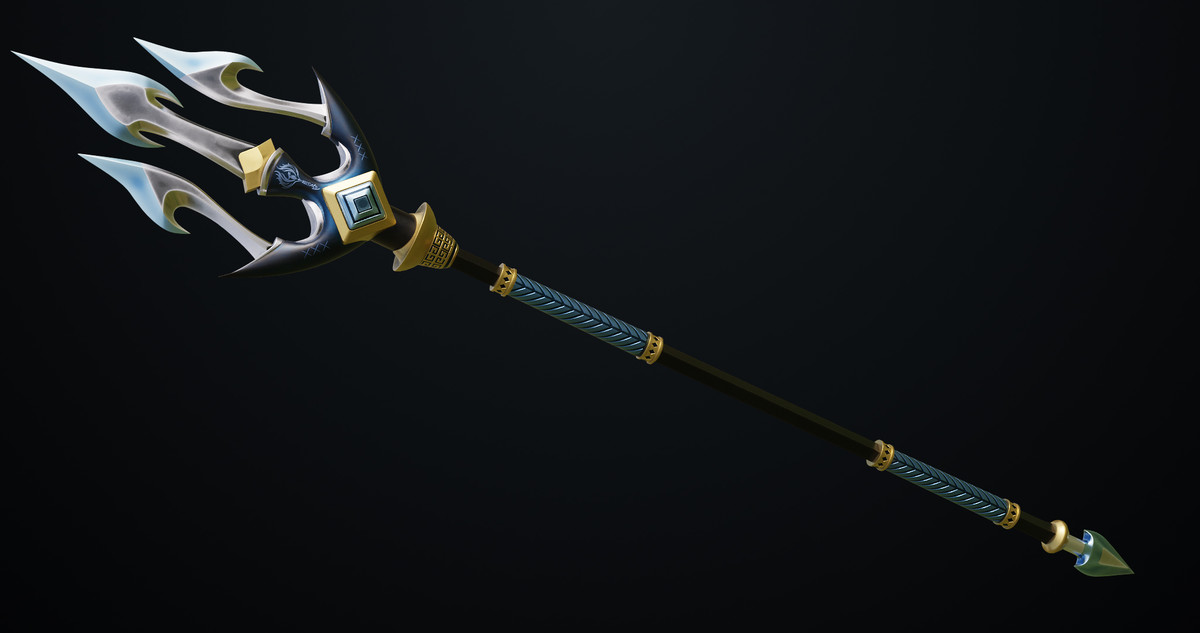 Fantasy Trident 03 URP HDRP Textures