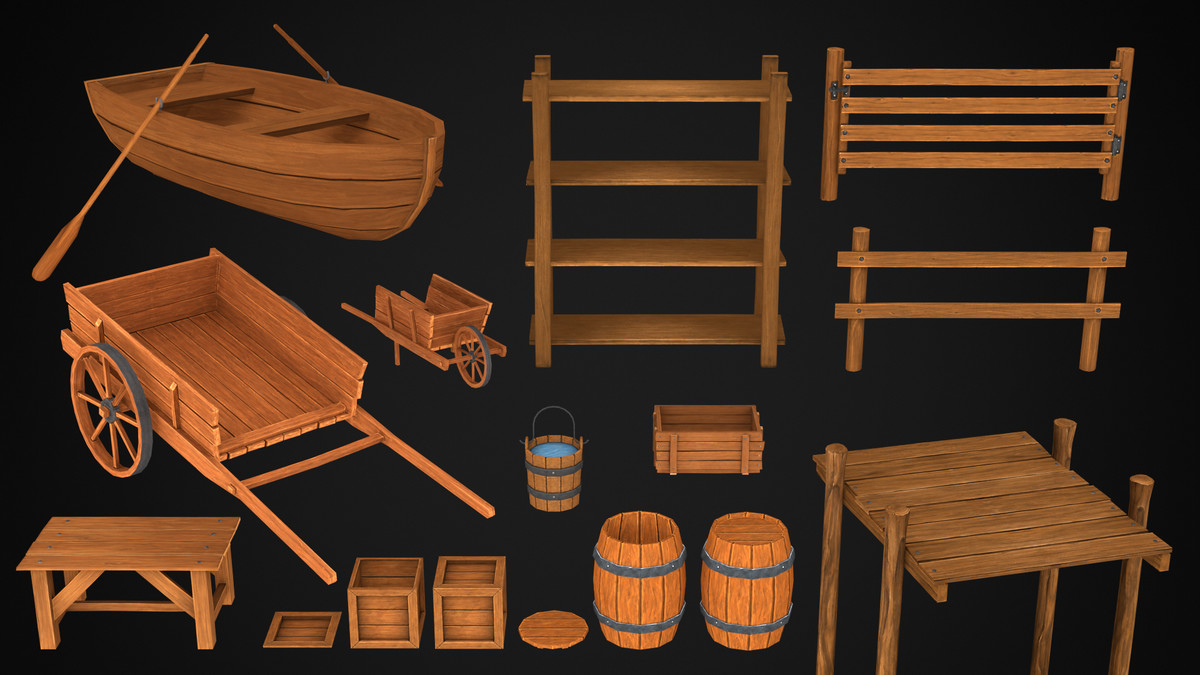 Medieval Rural Environments - Stylized Fantasy RPG Bundle