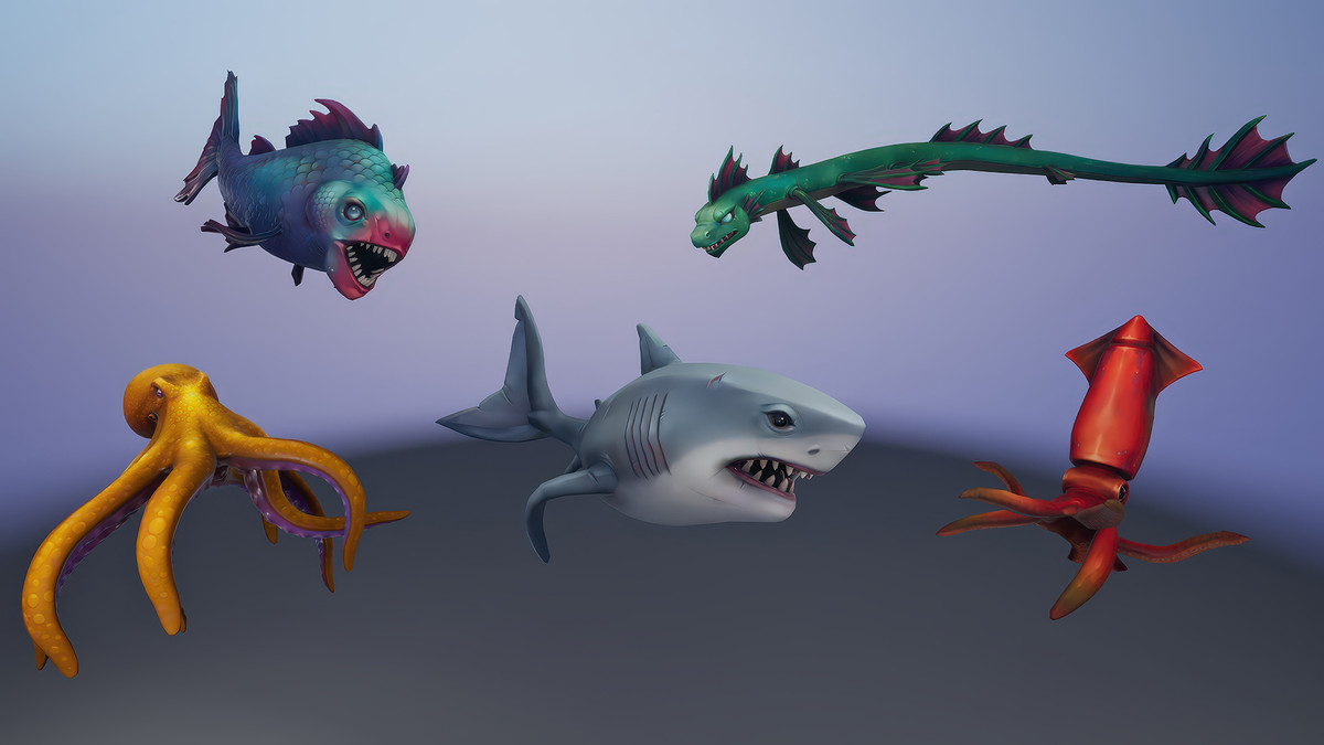 Stylized Sea Animals Bundle