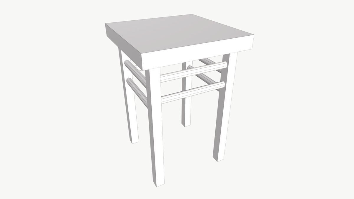 Old Industrial Stool