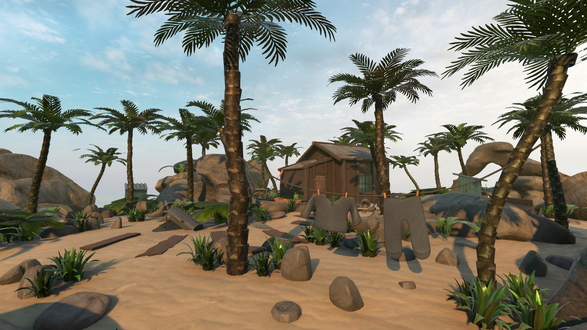 Realistic Beachfront Small Cabin Asset Package