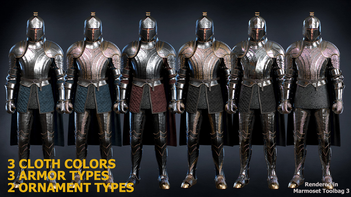 Fantasy Knight 04 Modular