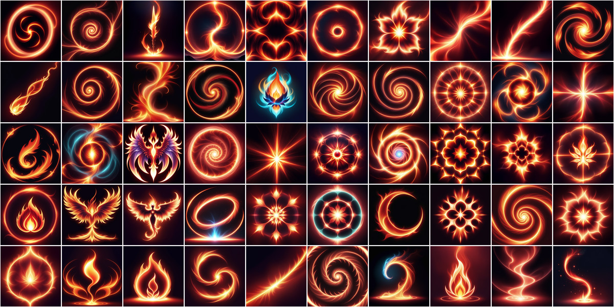 Soft Light Magic Spell Icons Super Bundle1