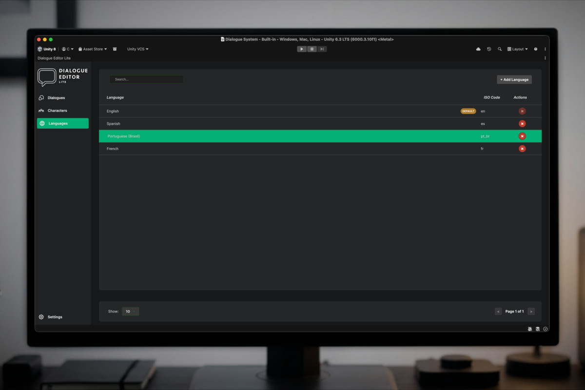 Dialogue Editor Lite: Graph-Based & Localization Ready