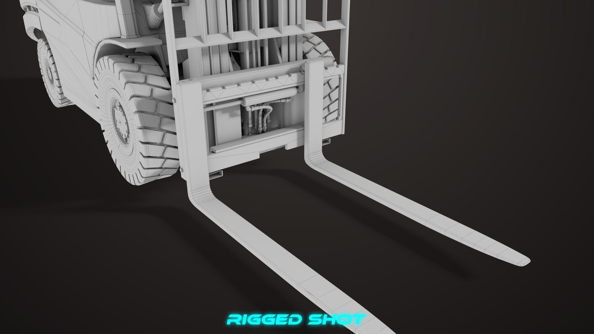 Forklift Trucks and Pallet Yellow Collection URP HDRP Textures