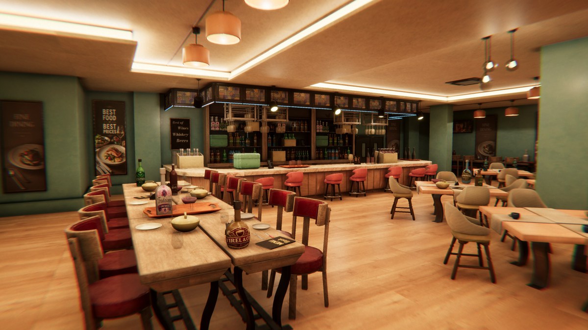 Restaurant & Bar 3d Modular Environment Pack