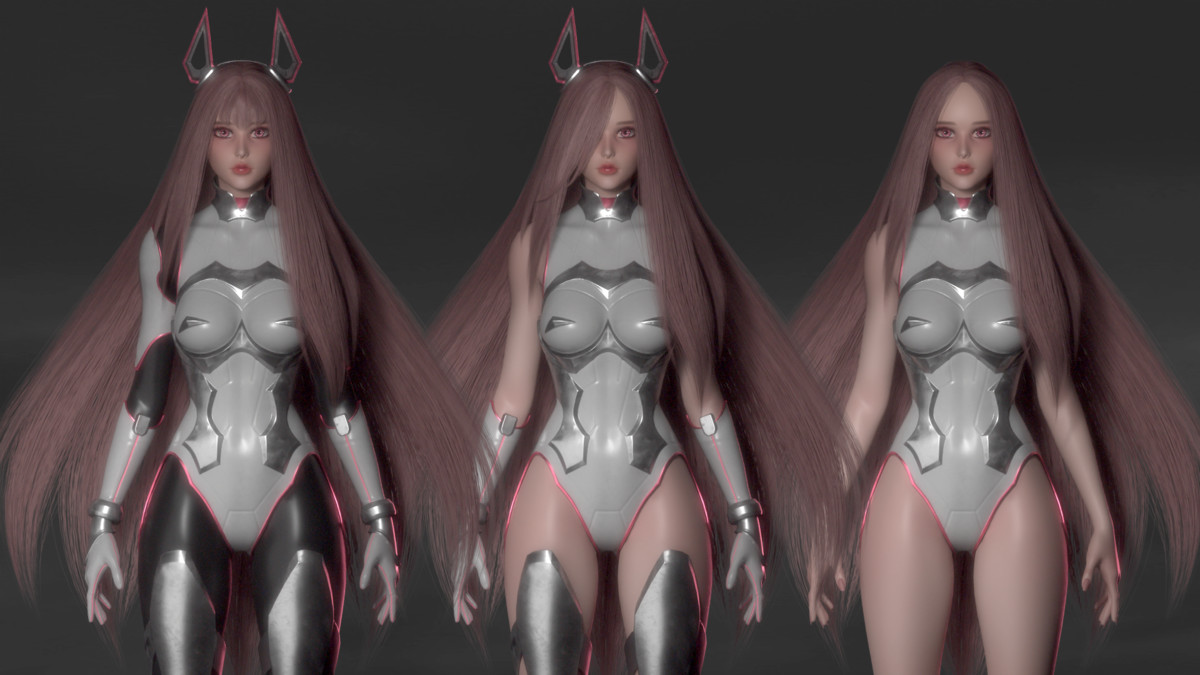 Stellar Aerith - Anime Sci-fi Girl