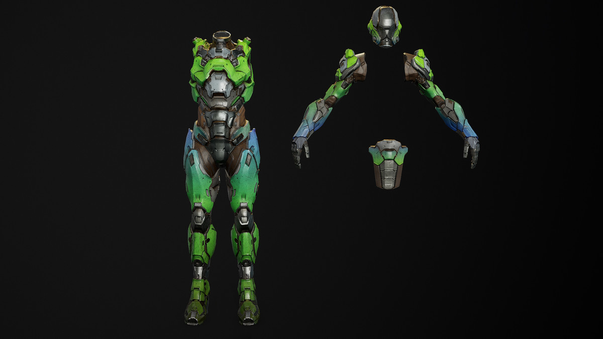 Sci-Fi Cyborg 16