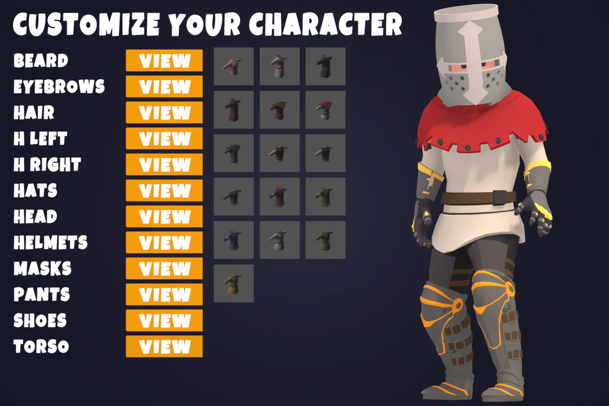 Customizable 3D Fantasy Characters Vol 3