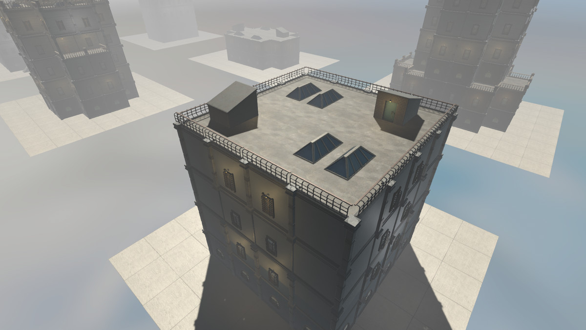 Realistic Modern Modular Building 1 Asset Package