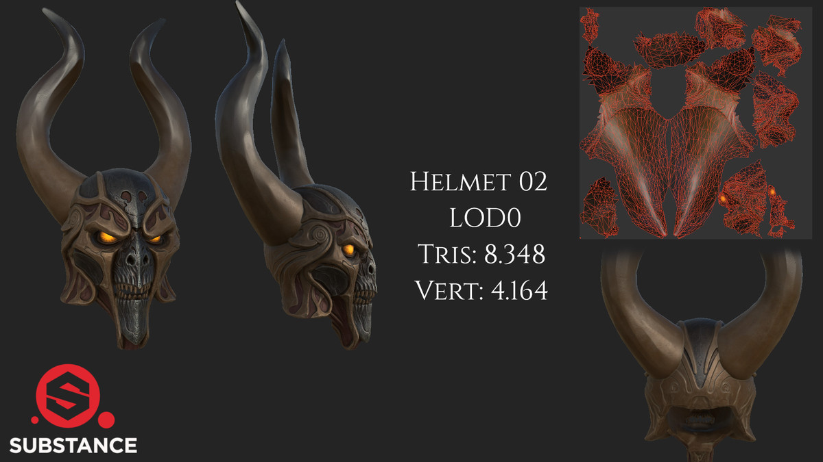10 Helmets - Dark Fantasy Megapack