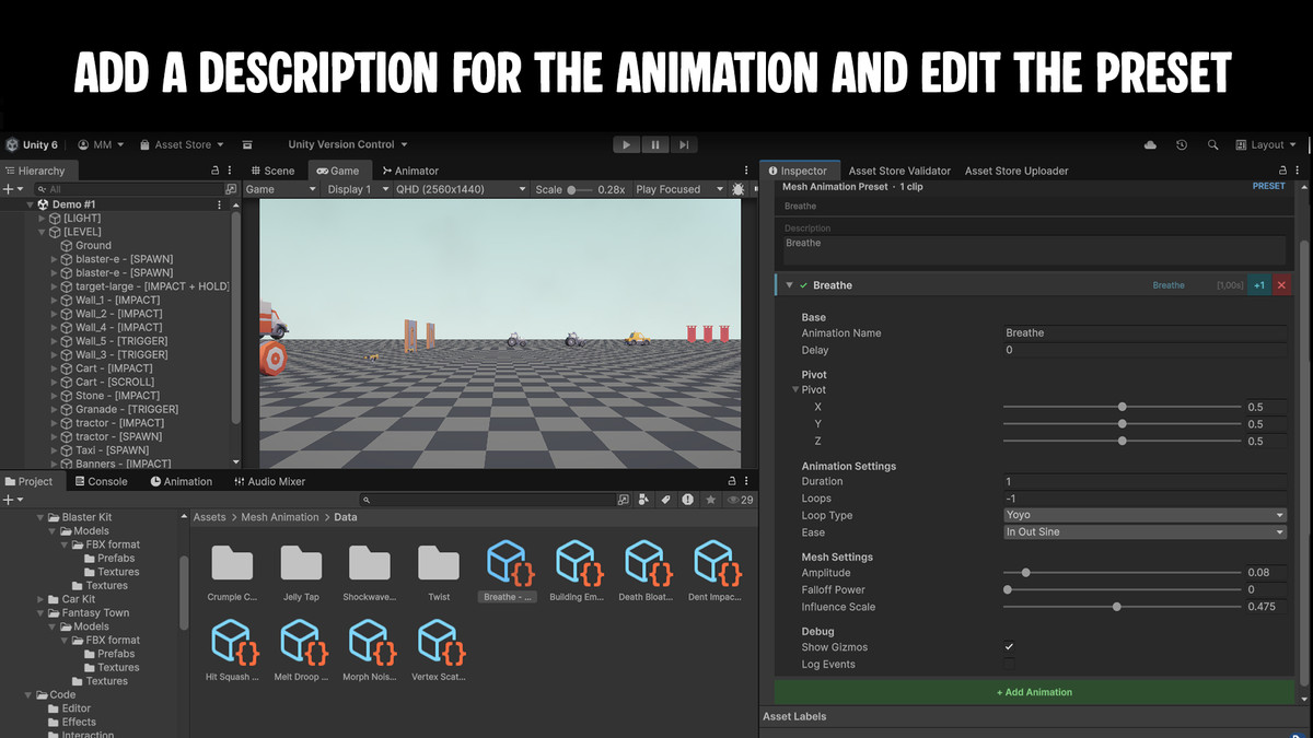 Mesh Animation for Unity