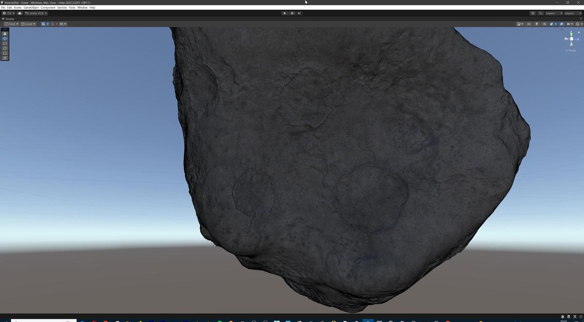 Detailed Asteroids Set: 3 high-poly Assets