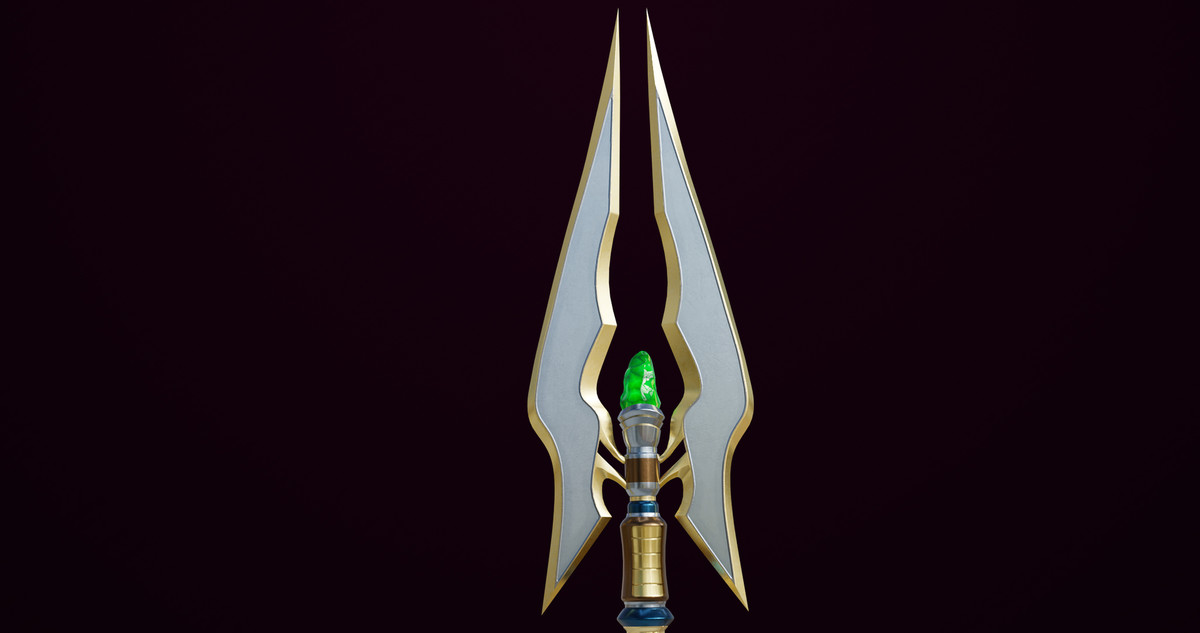 Fantasy Trident 07 URP HDRP Textures