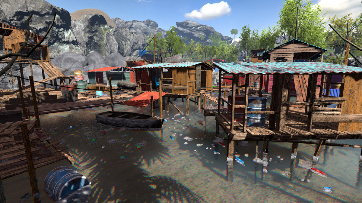 South Pacific Island - Map