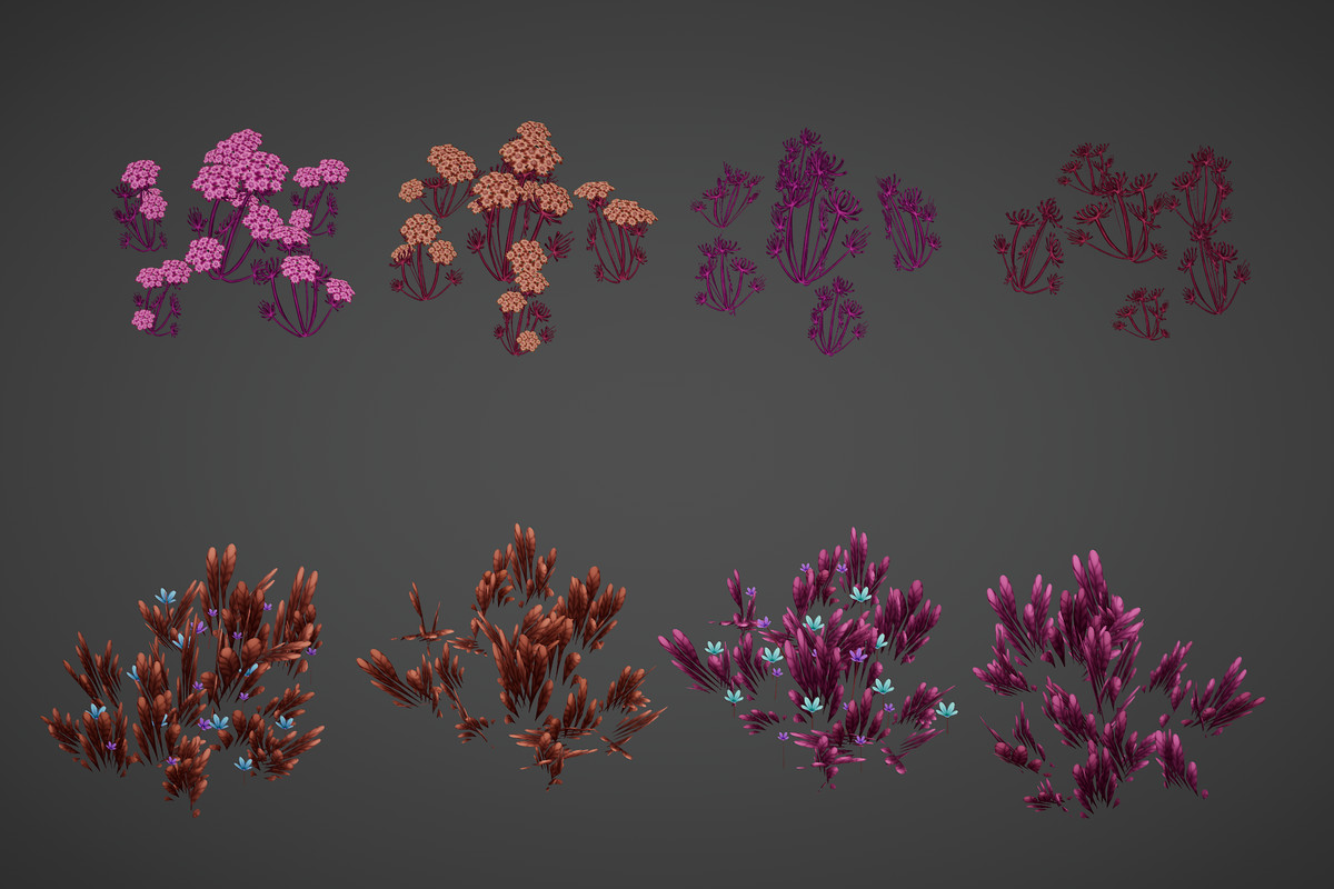 Hand Painted Grass 1