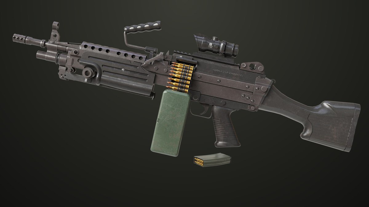 Machine Gun 12 URP HDRP Textures