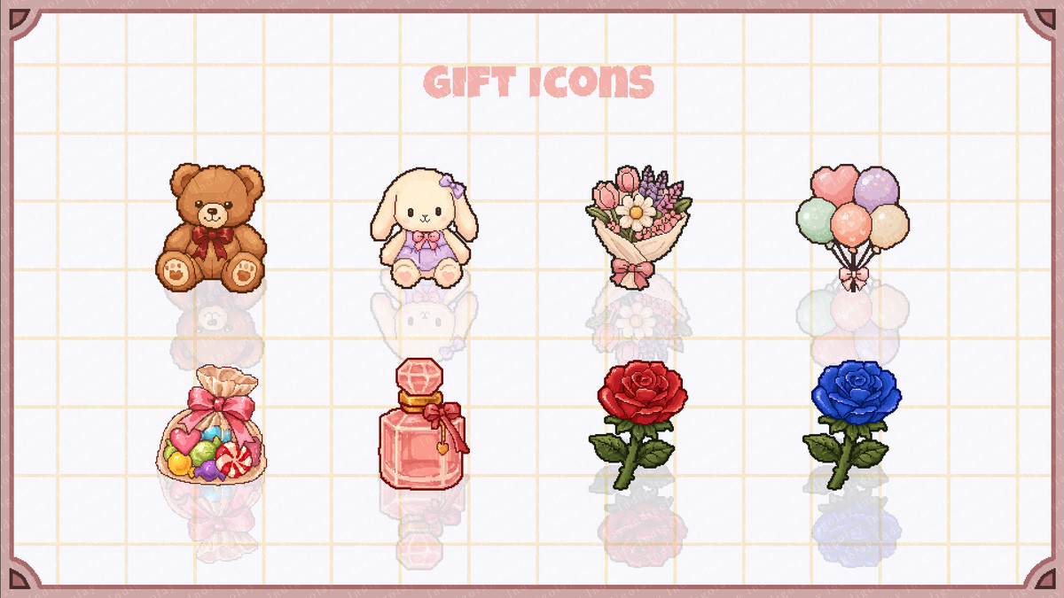 Pixel Inventory & Diary UI — Cute Modern Item Icons