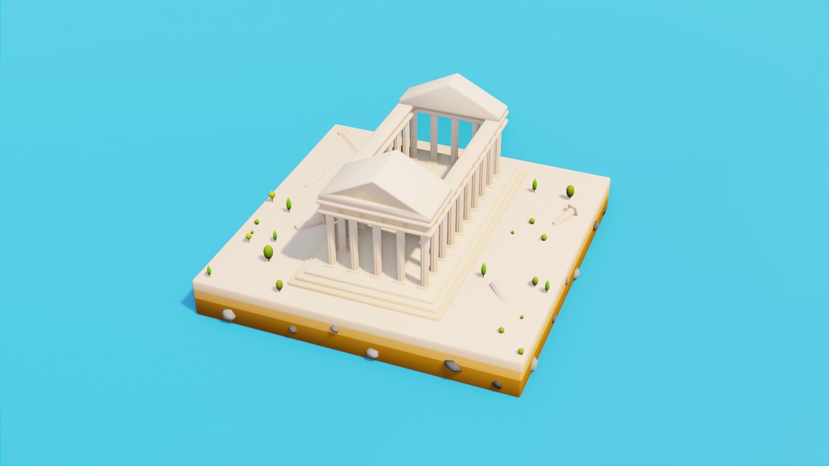 Low Poly European LandMarks by IGS