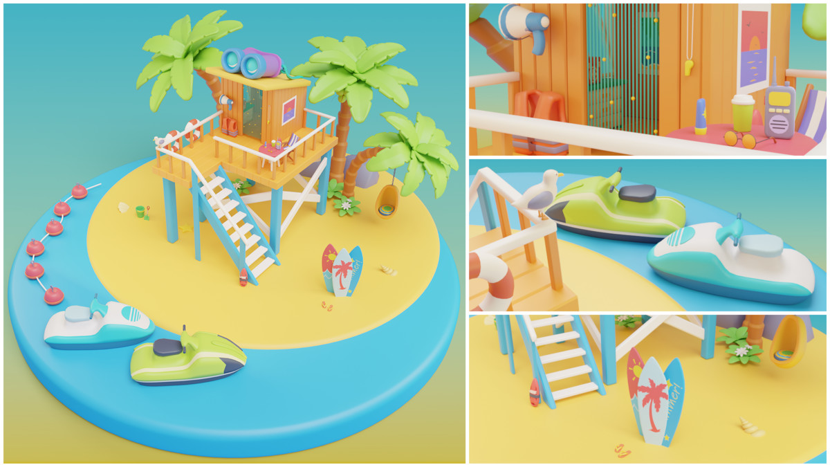 Cozy Summer Beach Pack