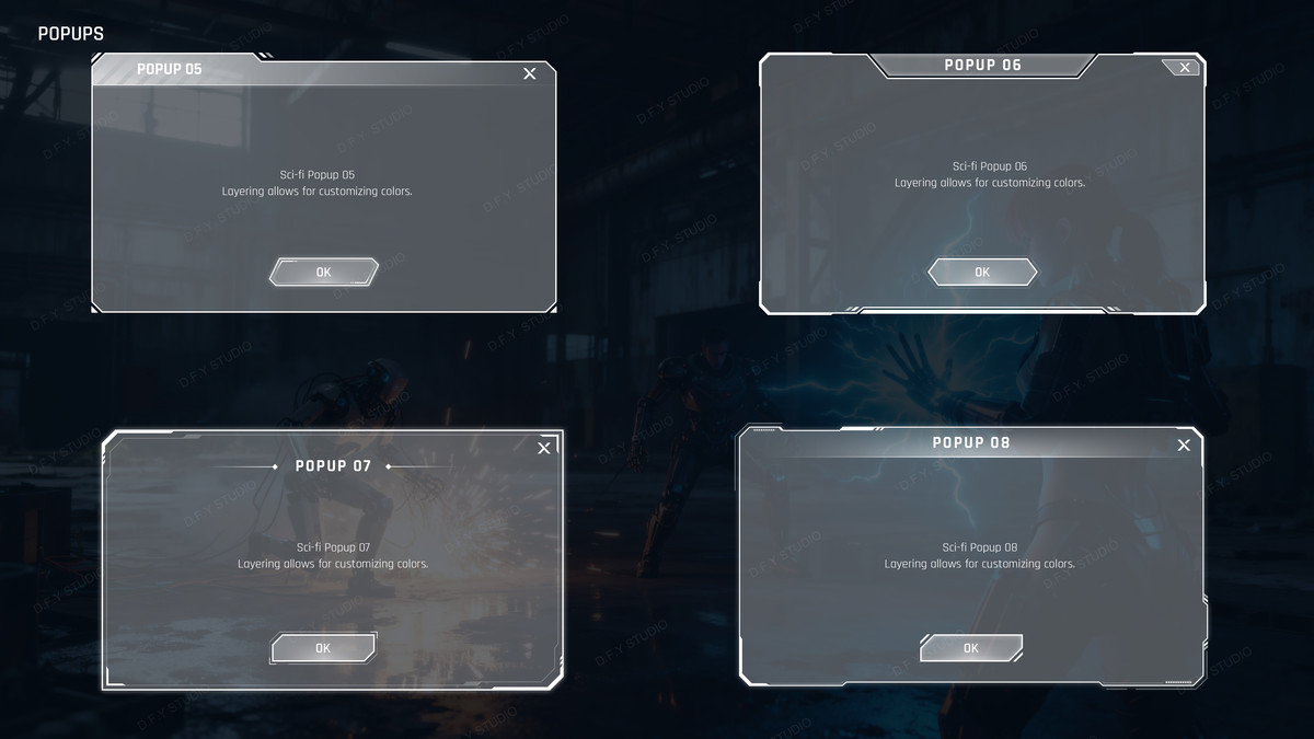 Super Sci-Fi Complete UI Pack(+PSD)
