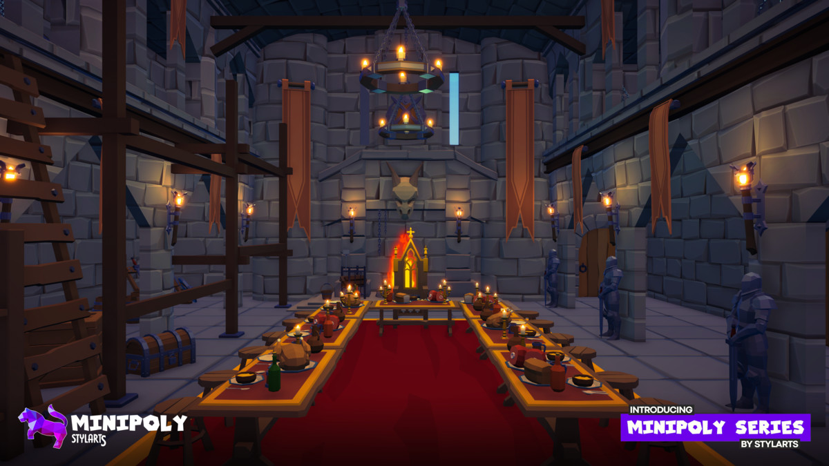 Minipoly Series - Mythic Castle ( Stylized Lowpoly Environment )