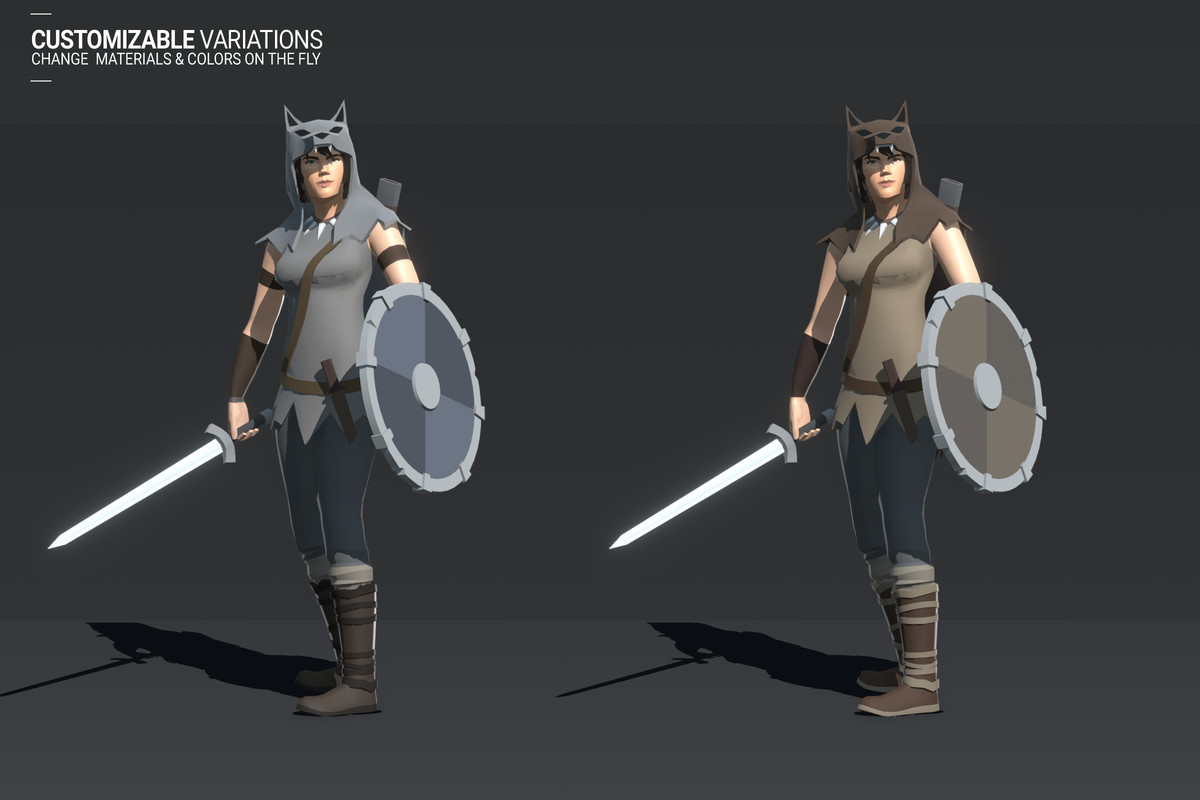 Polyquest Heroes: Warrior I Huntress