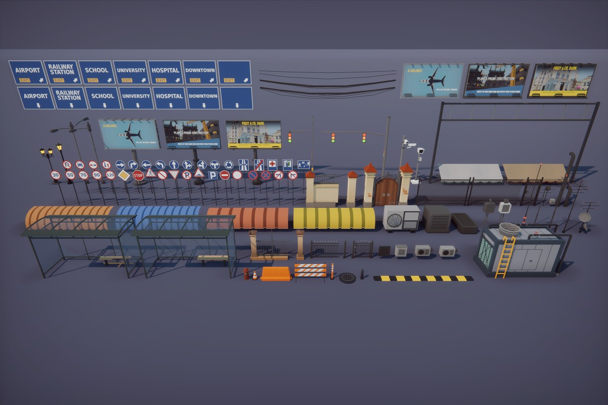 Low Poly Euro City