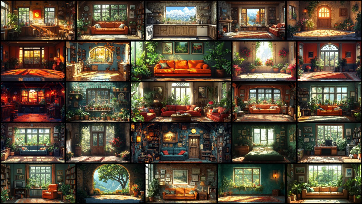 2D Backgrounds Huge Pack