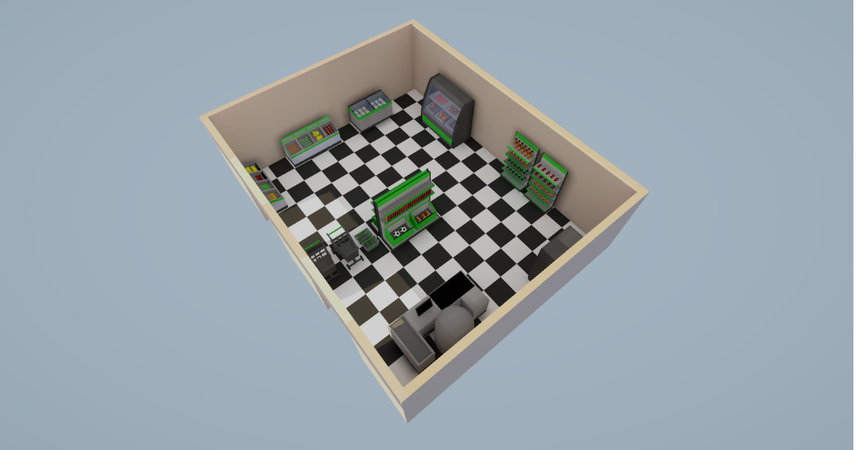 Low Poly Supermarket