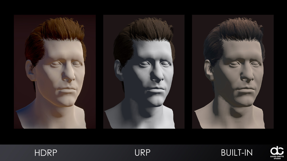 Realistic male hairstyles, pack #7 | Rigged hair, game-ready, low-poly