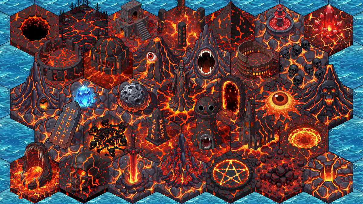 Ultimate Hex World Tiles Pack - Triple Realms Edition