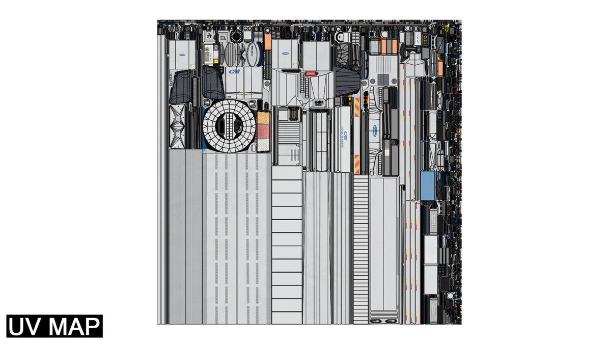 Refrigerator Trailer 05 URP HDRP Textures