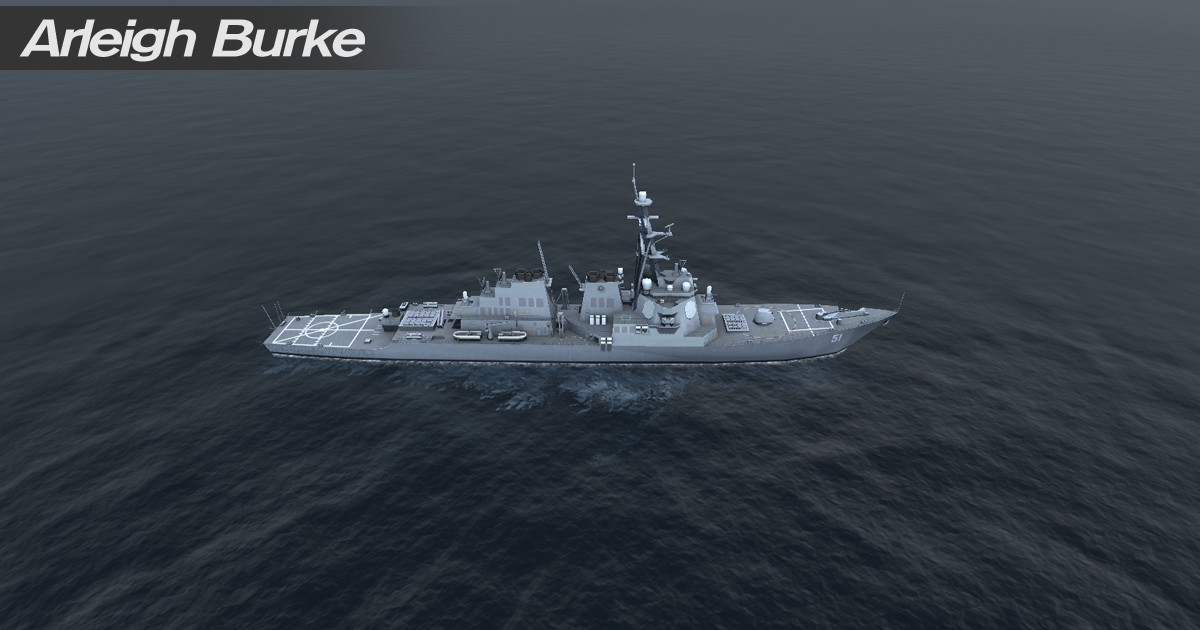 Low Poly Military Warship Collection 11