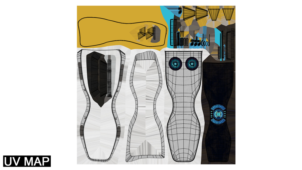 Sci Fi Hoverboard 7 URP HDRP Textures