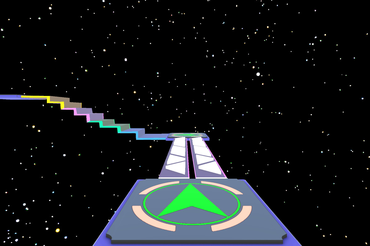Neon Obby Parkour Tower-3D Modular Platformer Environment Pack-Mobile Optimized